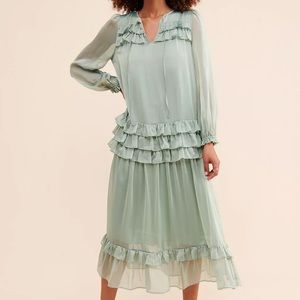 Free People Current Air long sleeve dress NWT